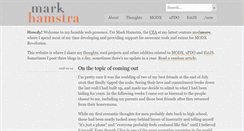 Desktop Screenshot of markhamstra.com